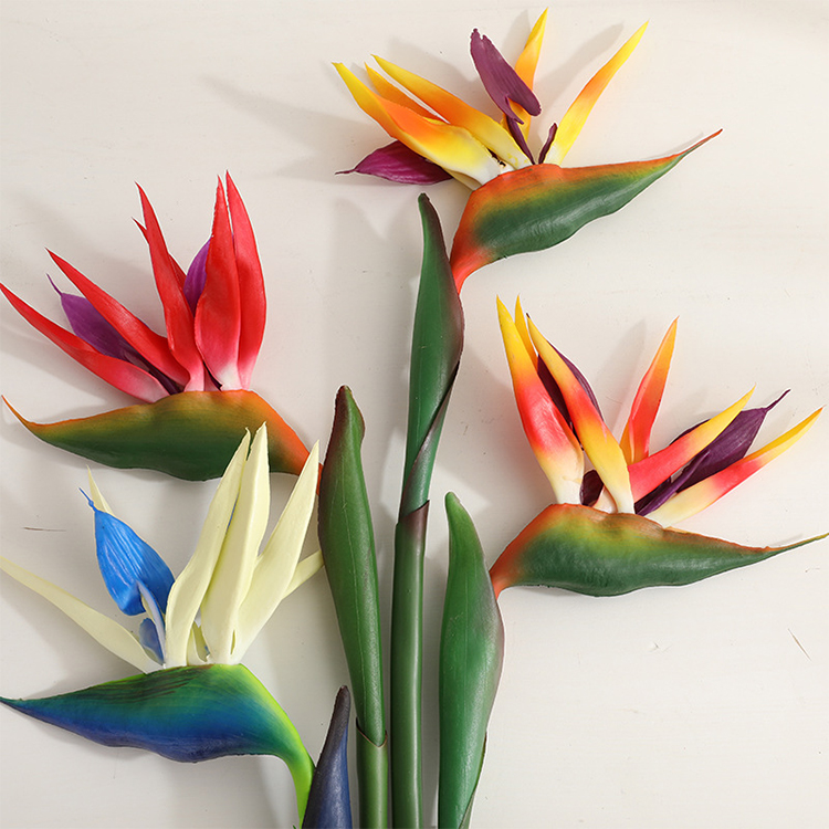 Bird Paradise Strelitzia - 2 pièces de fleurs artificielles Strelitzia,
